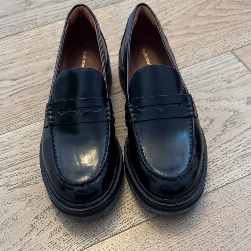 Reformation Classic Black Loafers